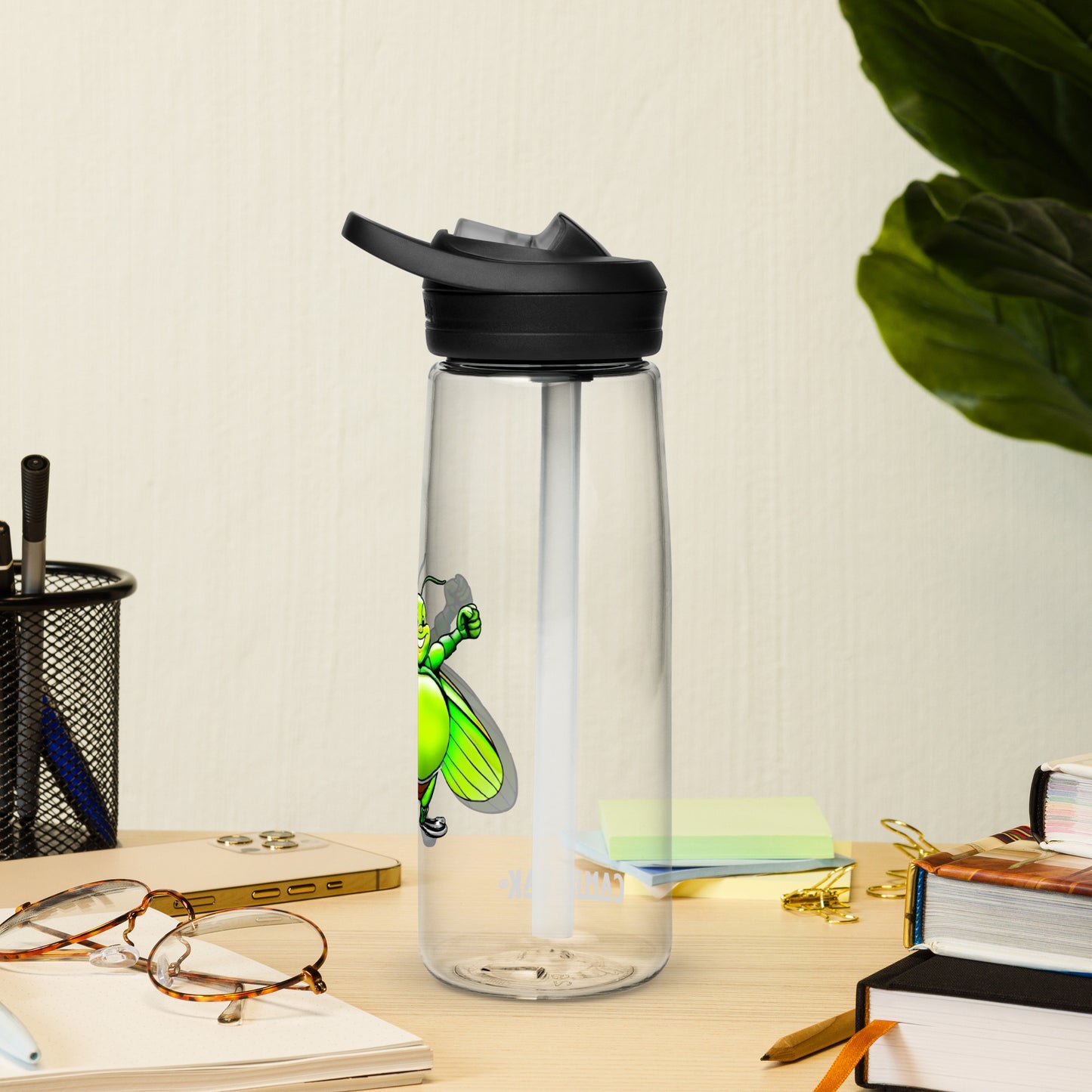 Grasshoppers - Sports water bottle - Clear - Fat Boy
