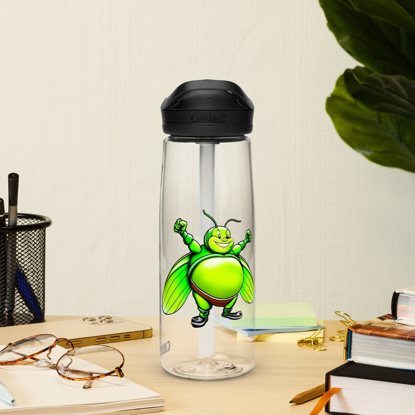 Grasshoppers - Sports water bottle - Clear - Fat Boy