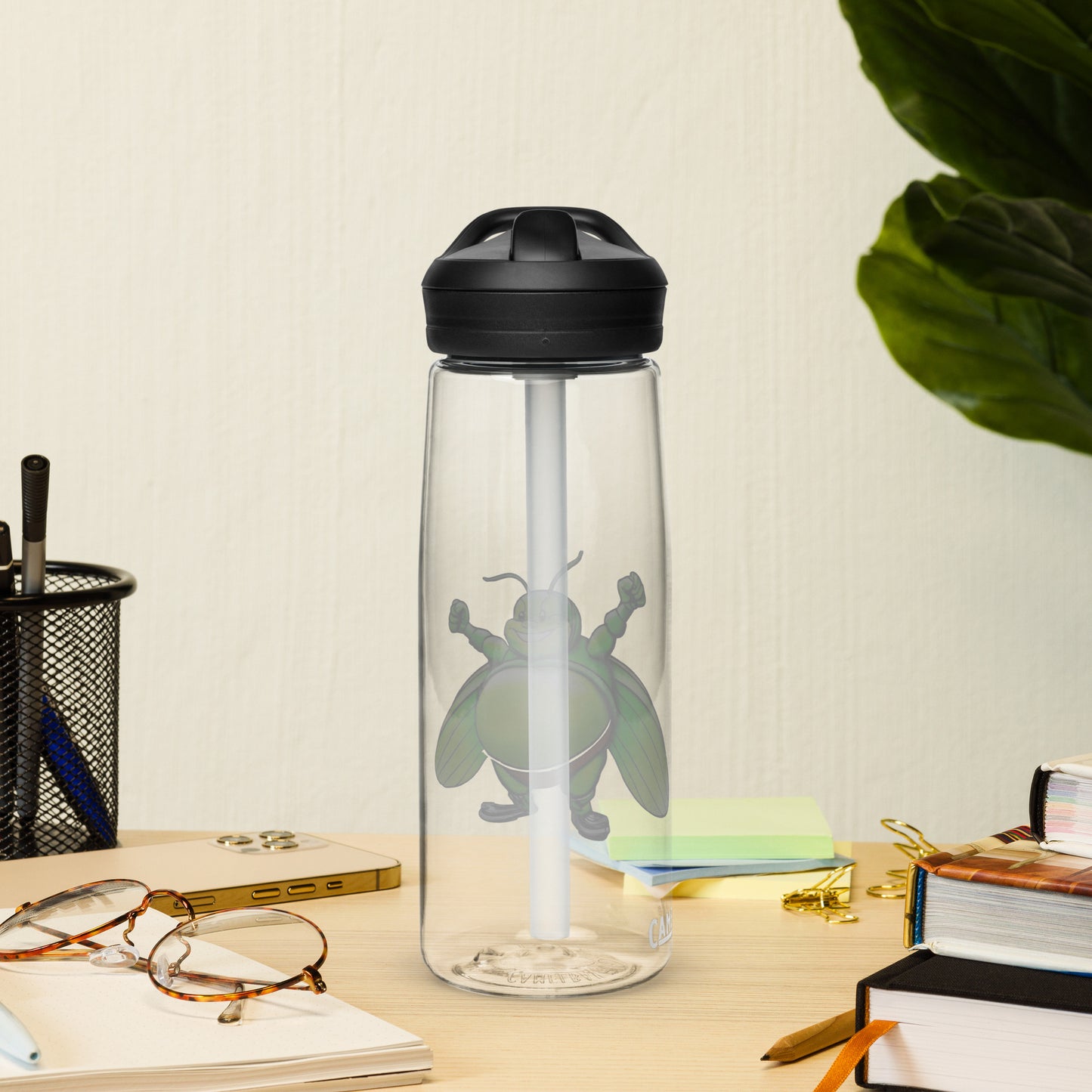 Grasshoppers - Sports water bottle - Clear - Fat Boy